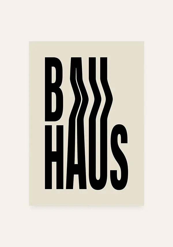 Quadro Bauhaus Tipografia