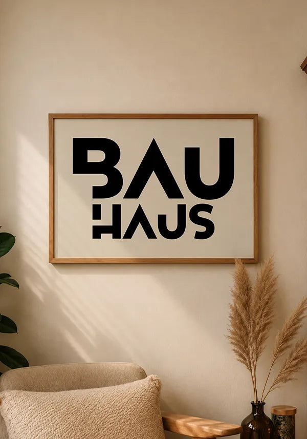 Quadro Bauhaus Tipografia Horizontal
