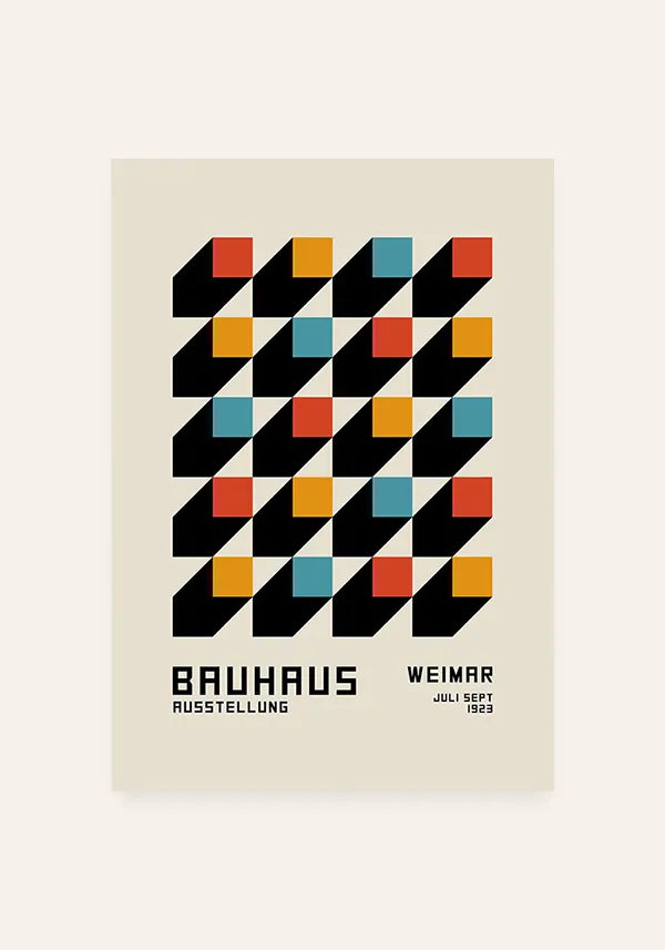 Quadro Bauhaus Coleção Formas Coloridas I