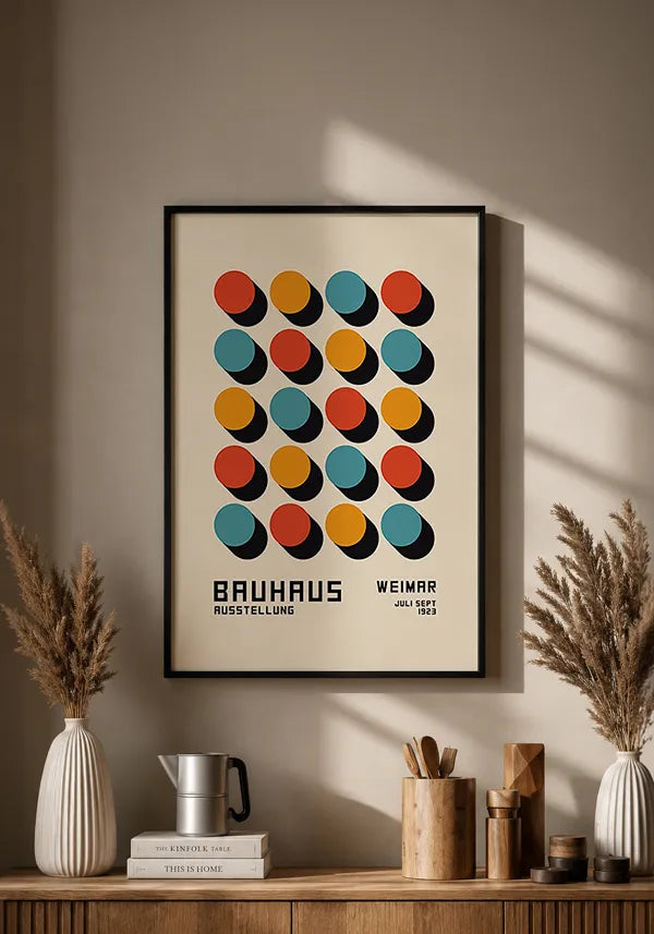 Quadro Bauhaus Coleção Formas Coloridas II