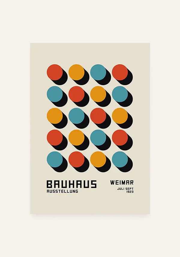 Quadro Bauhaus Coleção Formas Coloridas II