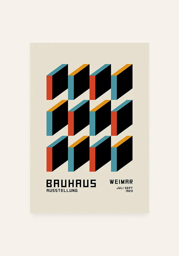 Quadro Bauhaus Coleção Formas Coloridas III