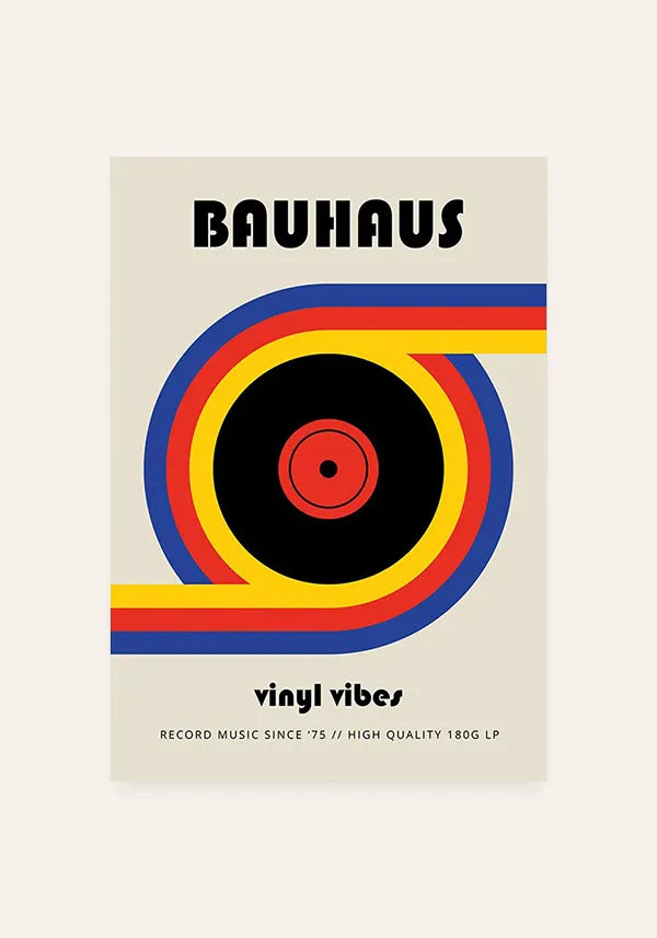 Quadro Bauhaus Vinyl Vibes