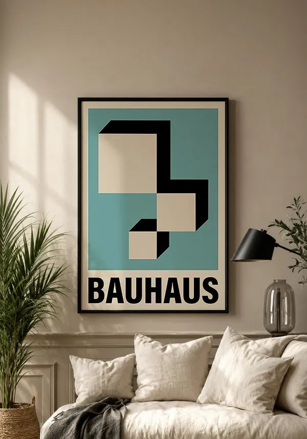 Quadro Bauhaus Vintage Quadrados
