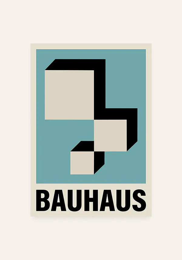 Quadro Bauhaus Vintage Quadrados