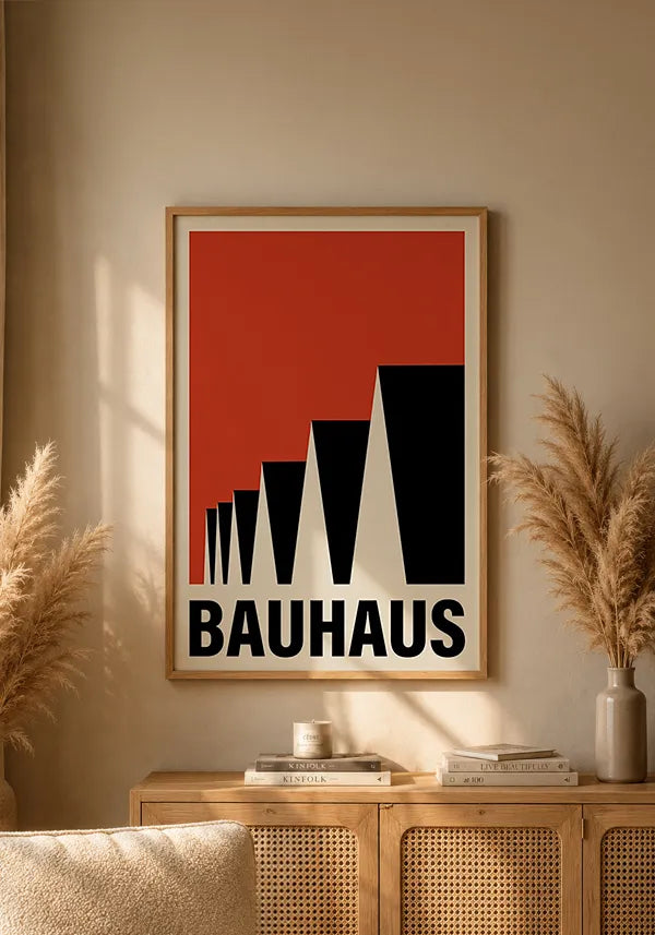 Quadro Bauhaus Vintage Triangulos