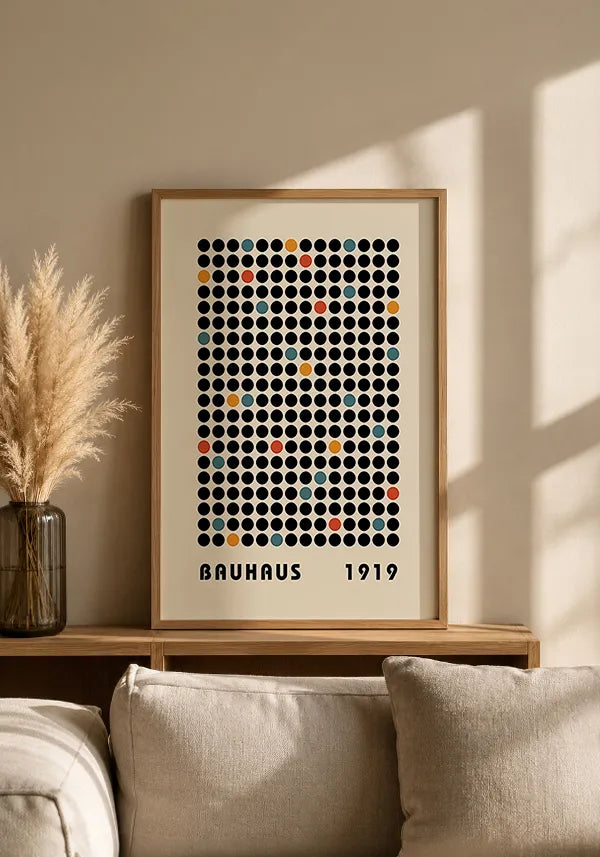 Quadro Bauhaus Circulos Cromaticos
