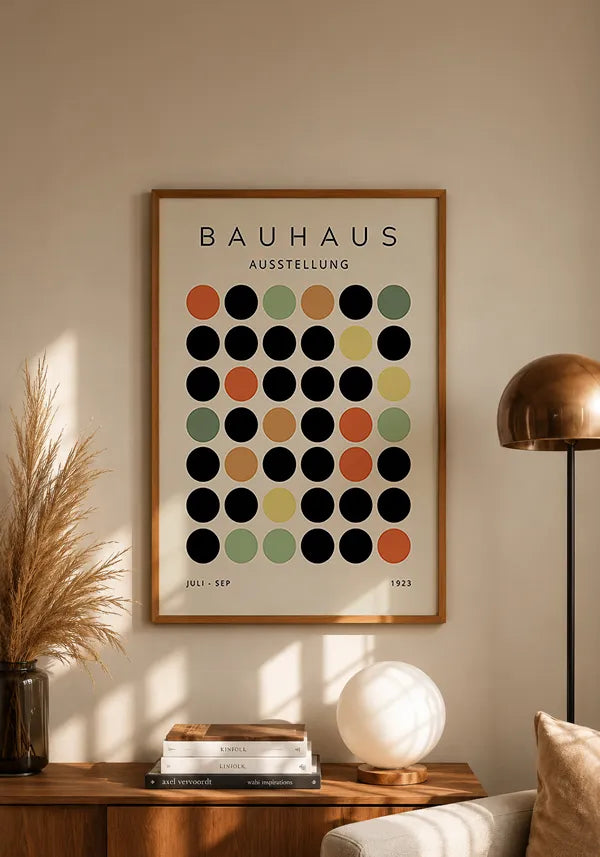 Quadro Bauhaus Círculos Coloridos 1923