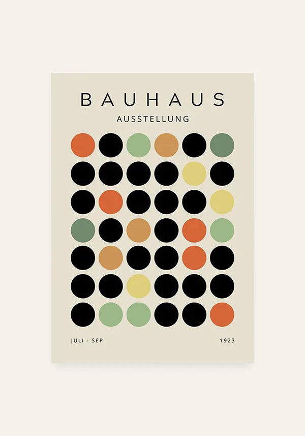 Quadro Bauhaus Círculos Coloridos 1923