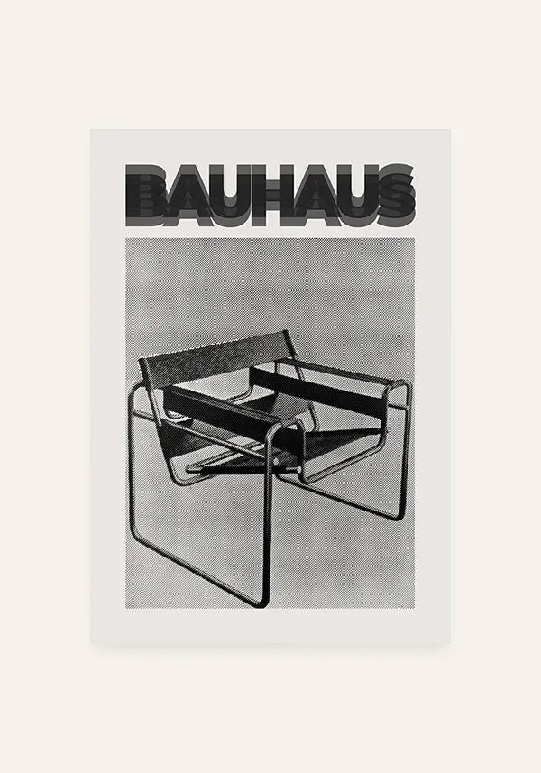 Quadro Bauhaus Fotografia Poltrona Wassily