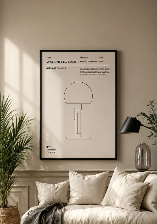 Quadro Bauhaus Wagenfeld Lamp Ilustração