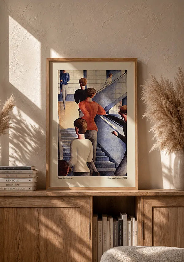 Quadro Bauhaus Stairway 1932 com Borda