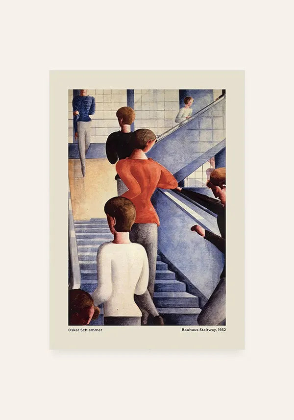 Quadro Bauhaus Stairway 1932 com Borda