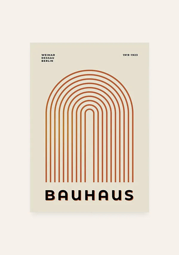 Quadro Bauhaus Linhas Minimalistas I