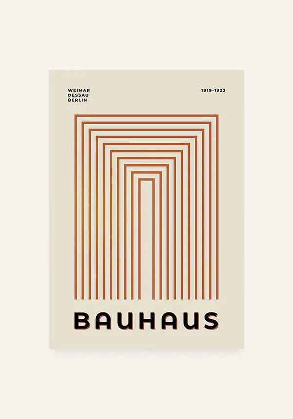 Quadro Bauhaus Linhas Minimalistas III