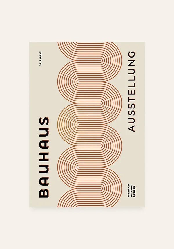 Quadro Bauhaus Linhas Minimalistas IV