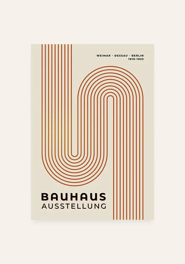 Quadro Bauhaus Linhas Minimalistas V