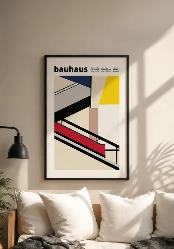 Quadro Bauhaus Escadaria Minimalista