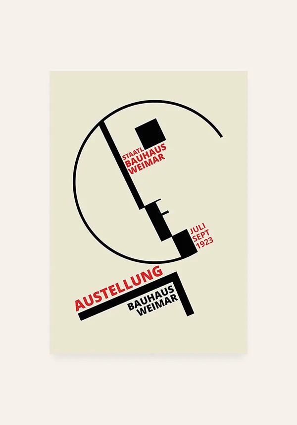 Quadro Bauhaus Ausstellung Weimar 1923 III Vetor