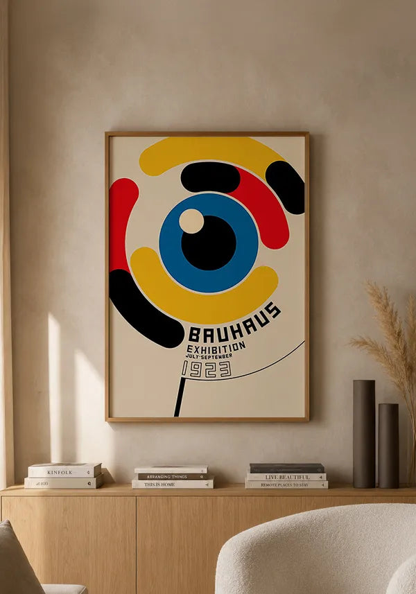 Quadro Bauhaus Olho Colorido 1923