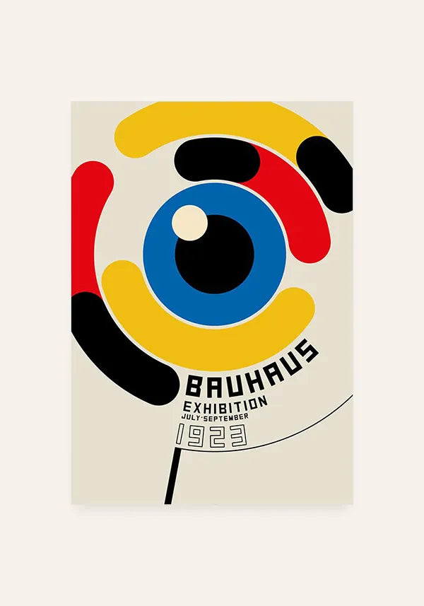 Quadro Bauhaus Olho Colorido 1923