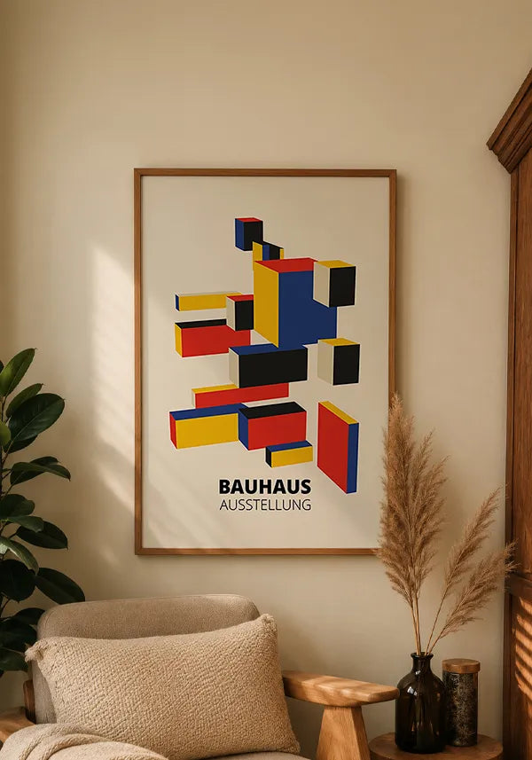 Quadro Bauhaus Mosaico Geométrico I