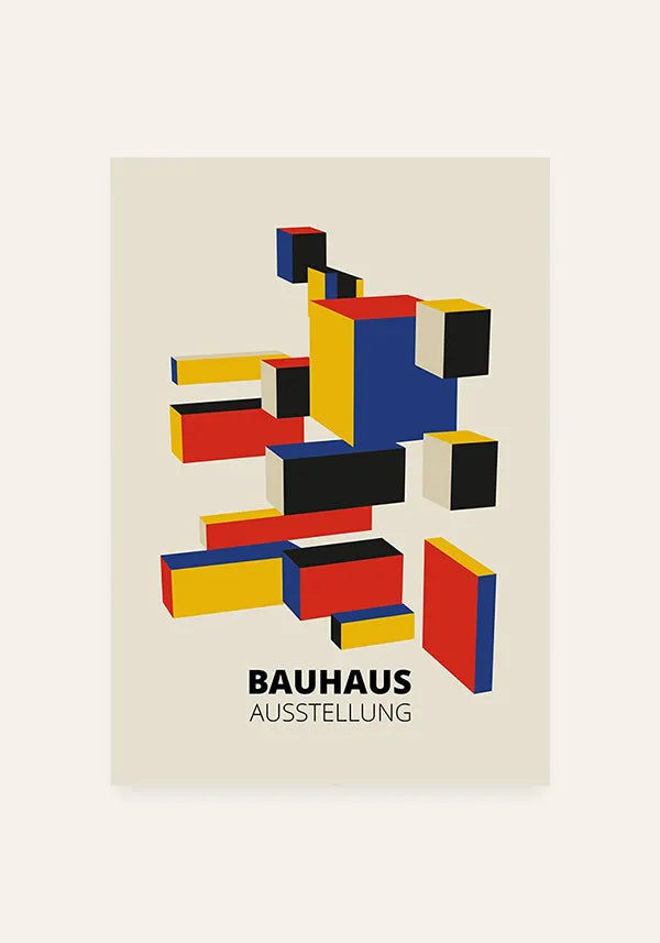 Quadro Bauhaus Mosaico Geométrico I
