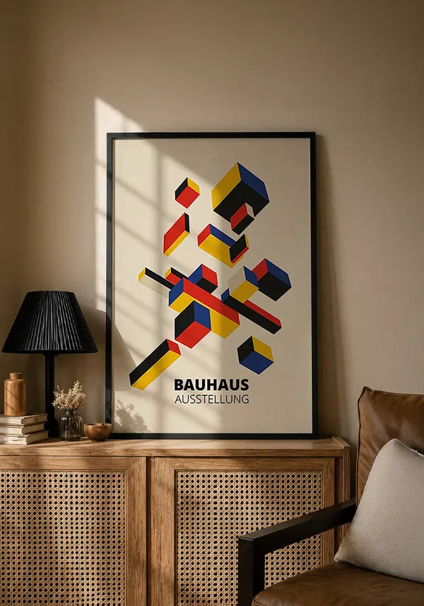 Quadro Bauhaus Mosaico Geométrico II