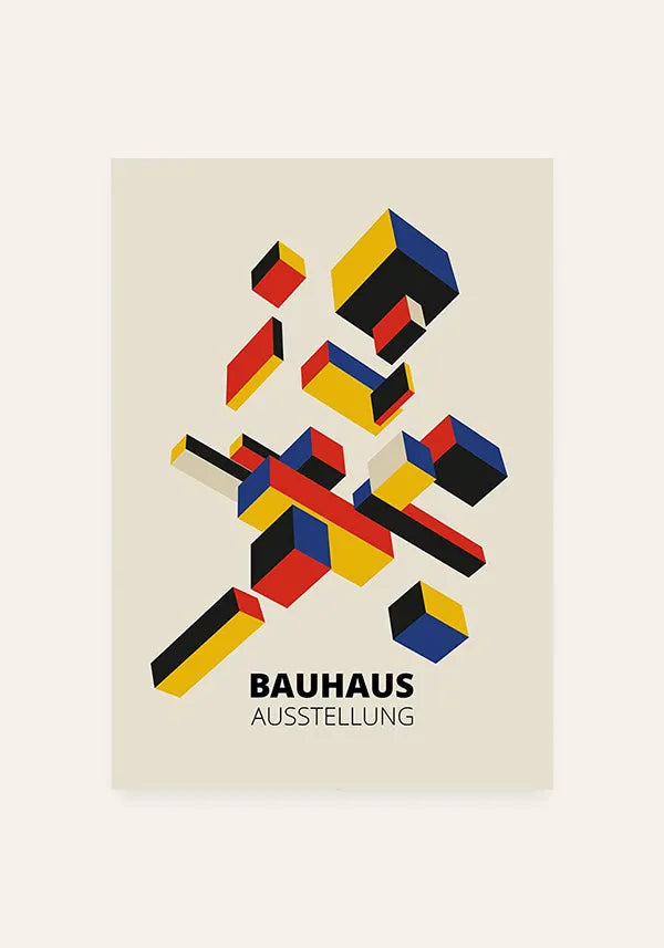 Quadro Bauhaus Mosaico Geométrico II