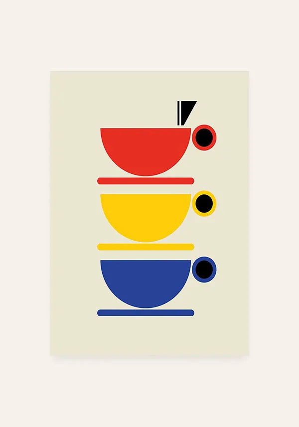 Quadro Bauhaus Coffee Cups II