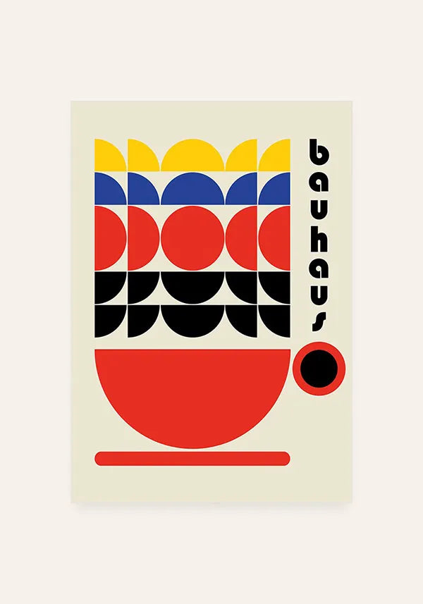 Quadro Bauhaus Coffee Cups IV