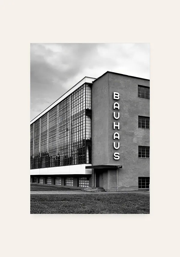 Quadro Bauhaus Fotografia Escola de Arte Preto e Branco