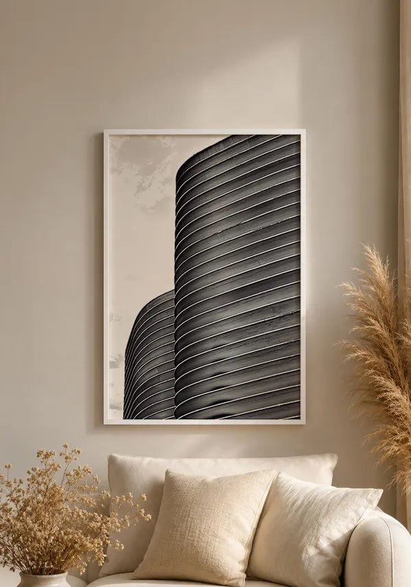 Quadro Copan Minimalista Preto e Branco