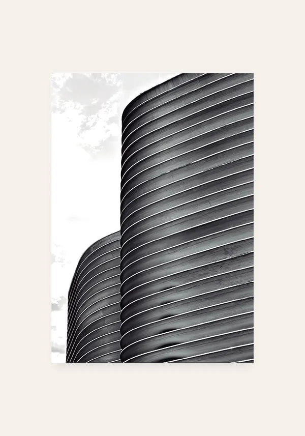 Quadro Copan Minimalista Preto e Branco