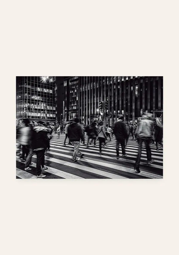 Quadro Avenida Paulista Pedestres Horizontal