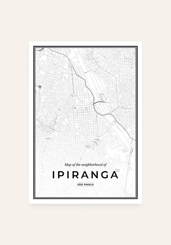 Quadro Mapa do Ipiranga - Bairros de São Paulo