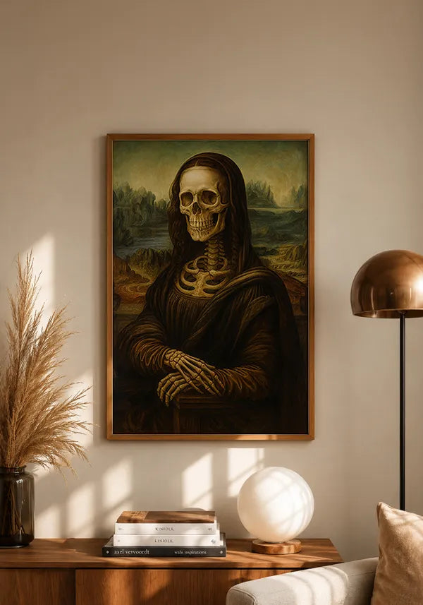 Quadro Monalisa Caveira