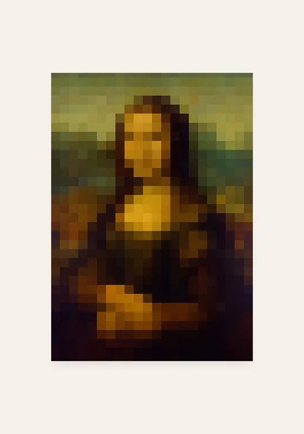 Quadro Monalisa Pixel Art