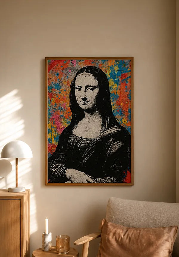 Quadro Monalisa Street Art