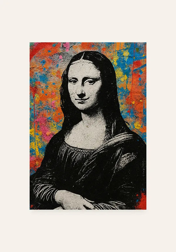 Quadro Monalisa Street Art