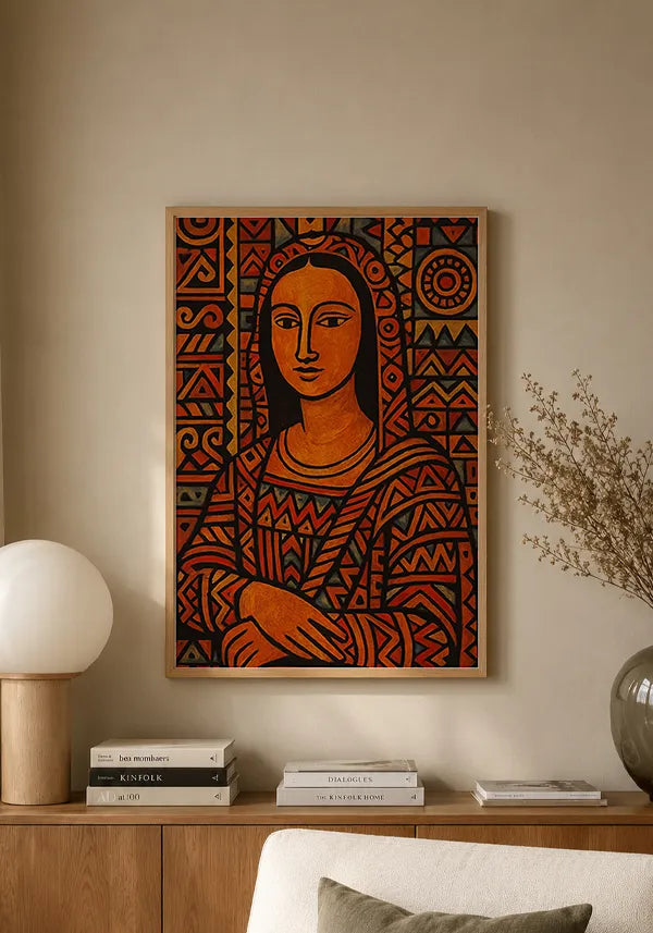 Quadro Monalisa Tribal