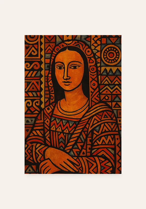 Quadro Monalisa Tribal