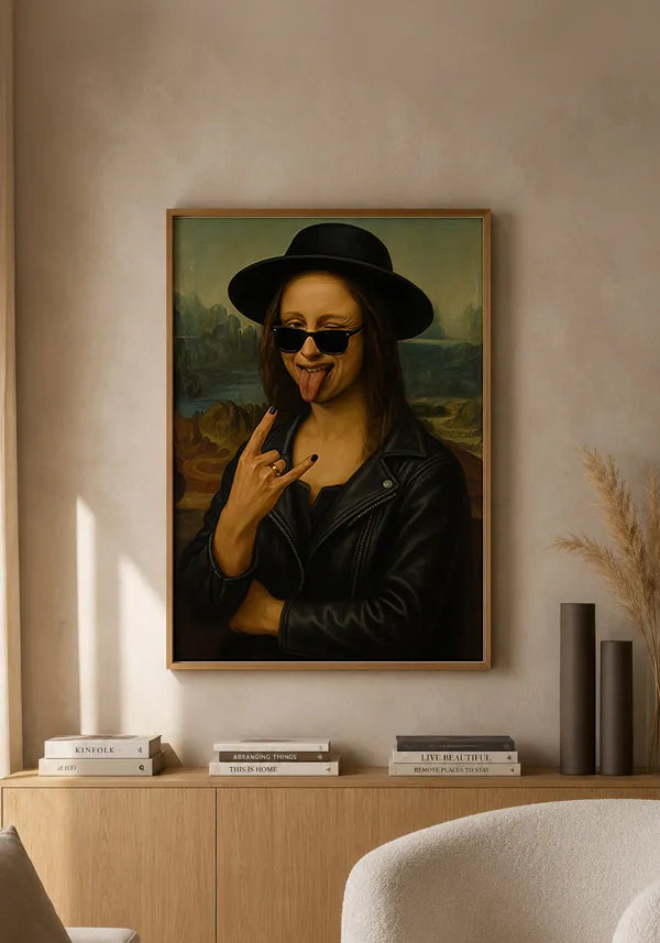 Quadro Monalisa Rockeira