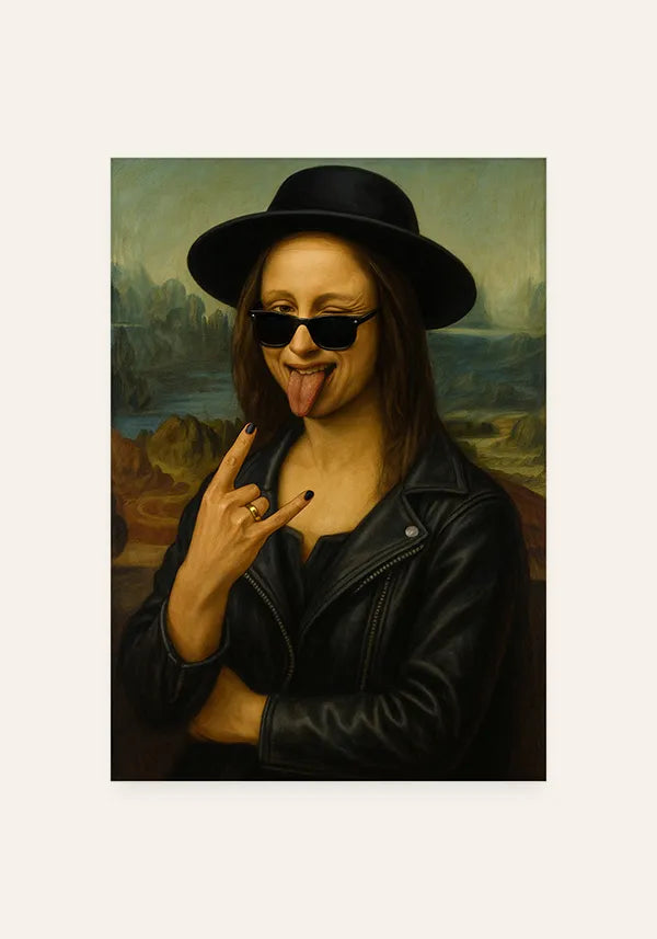 Quadro Monalisa Rockeira