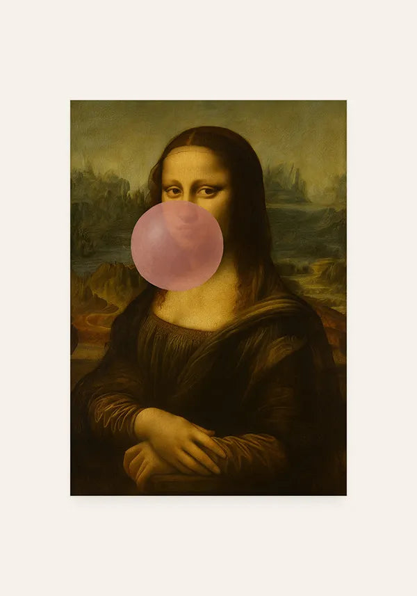 Quadro Monalista com Chiclete