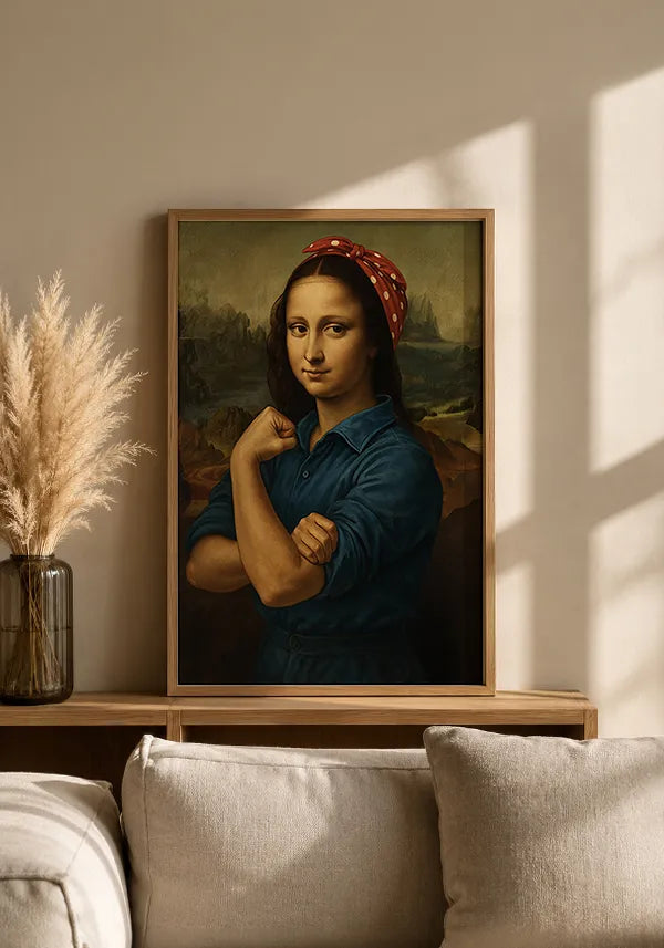 Quadro Monalisa Feminista Rosie