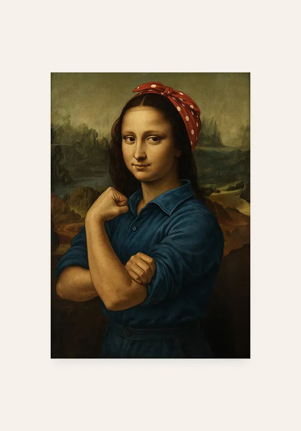 Quadro Monalisa Feminista Rosie