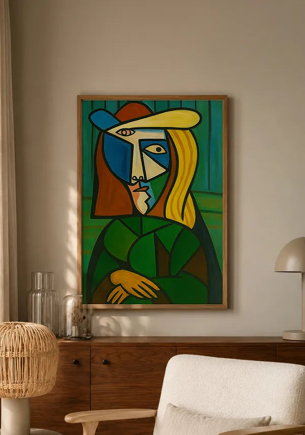 Quadro Monalisa no estilo Picasso