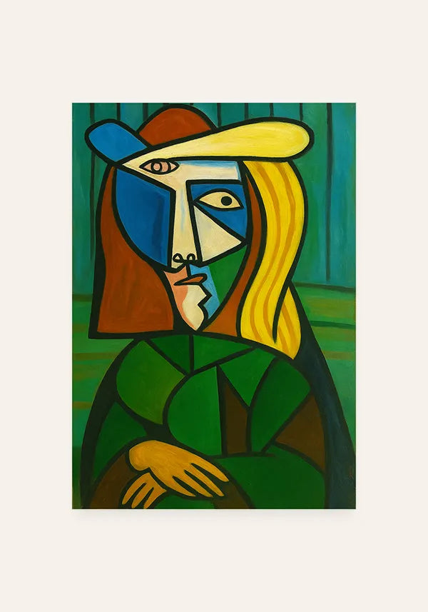 Quadro Monalisa no estilo Picasso