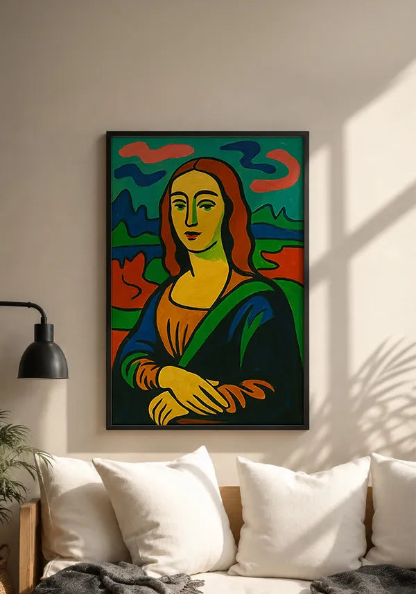 Quadro Monalisa no estilo Matisse II